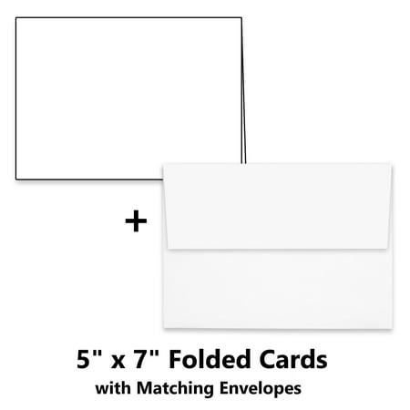 Hamilco White Cardstock Thick Paper - 5 x 7