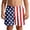 Red, variant on Boys Patriotic Kids Beach Shorts Print Summer Swim Trunks Lightweight Shorts Clothes