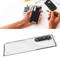 thumbnail image 1 of Clear Phone Back Glass Cover, Phone Back Glass Cover Repair Tools Kit Perfect Fit with Camera Lens for Z Fold 3 5G F926 Black Camera Lens, 1 of 7