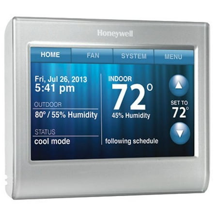 Honeywell RTH9580WF Smart Wi-Fi 7 Day Programmable Color Touch Thermostat, Works with (Best Smart Thermostat For Alexa)