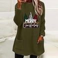 thumbnail image 1 of FcBaudy Hauts pour Femmes, Blouses & Chemises à Manches Longues Col Rond, Chemises pour Femmes Blouse de Noël Col Rond et Hiver Ample Imprimé Poche Chaude Manches Longues Blouse pour Femmes, 1 of 4