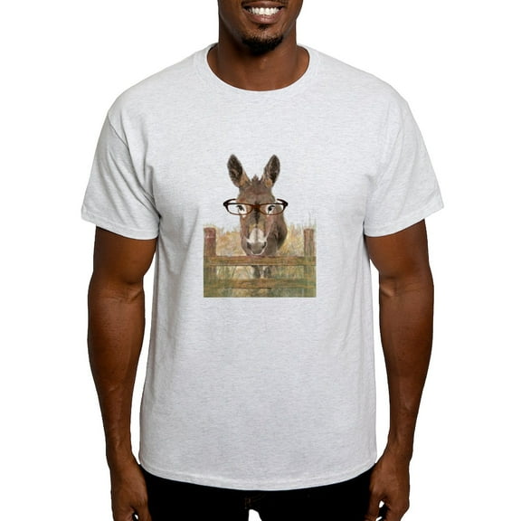 CafePress - Humorous Smart Ass Donkey Painting T Shirt - Men's Classic Graphic T-Shirt