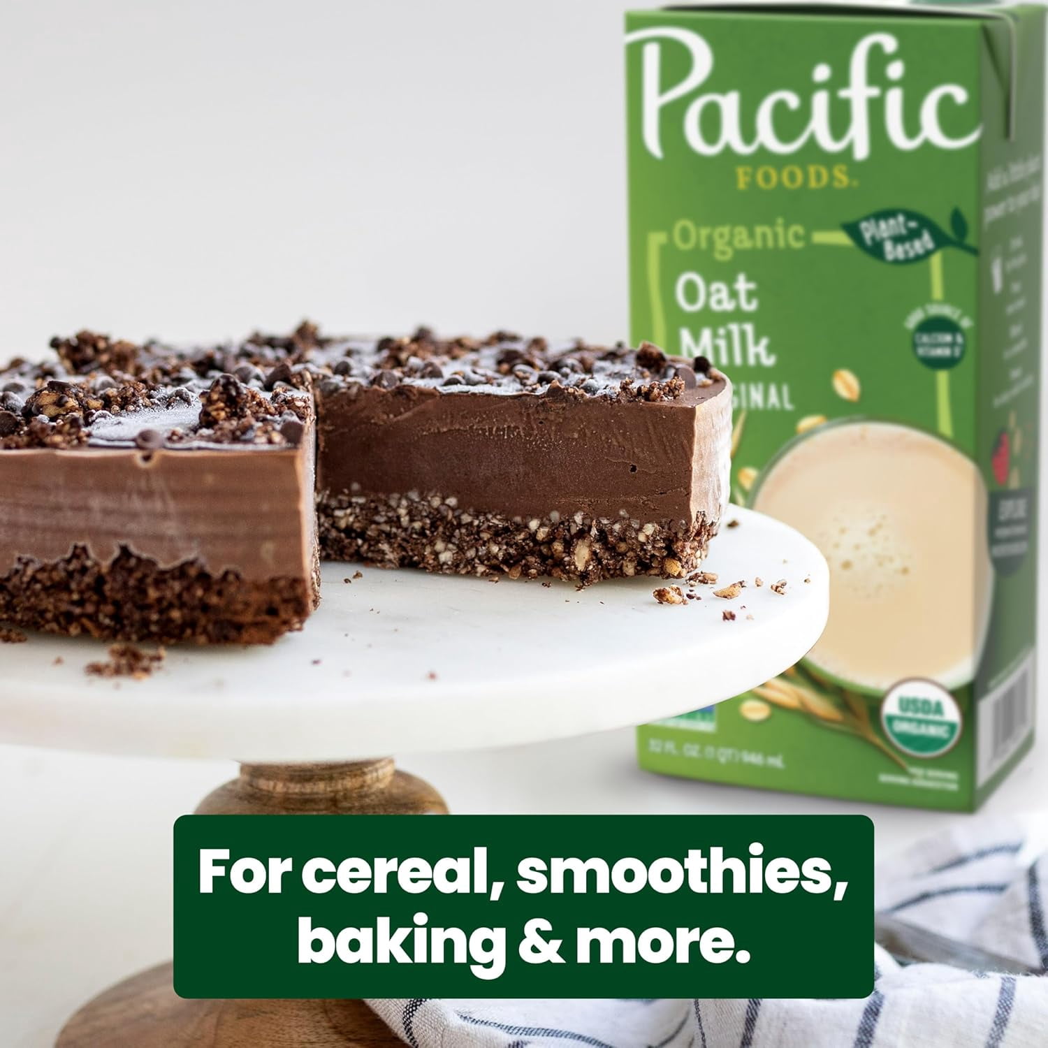 Pacific Foods Barista Series Original Oat Milk, Plant Based Milk, 32 oz Carton