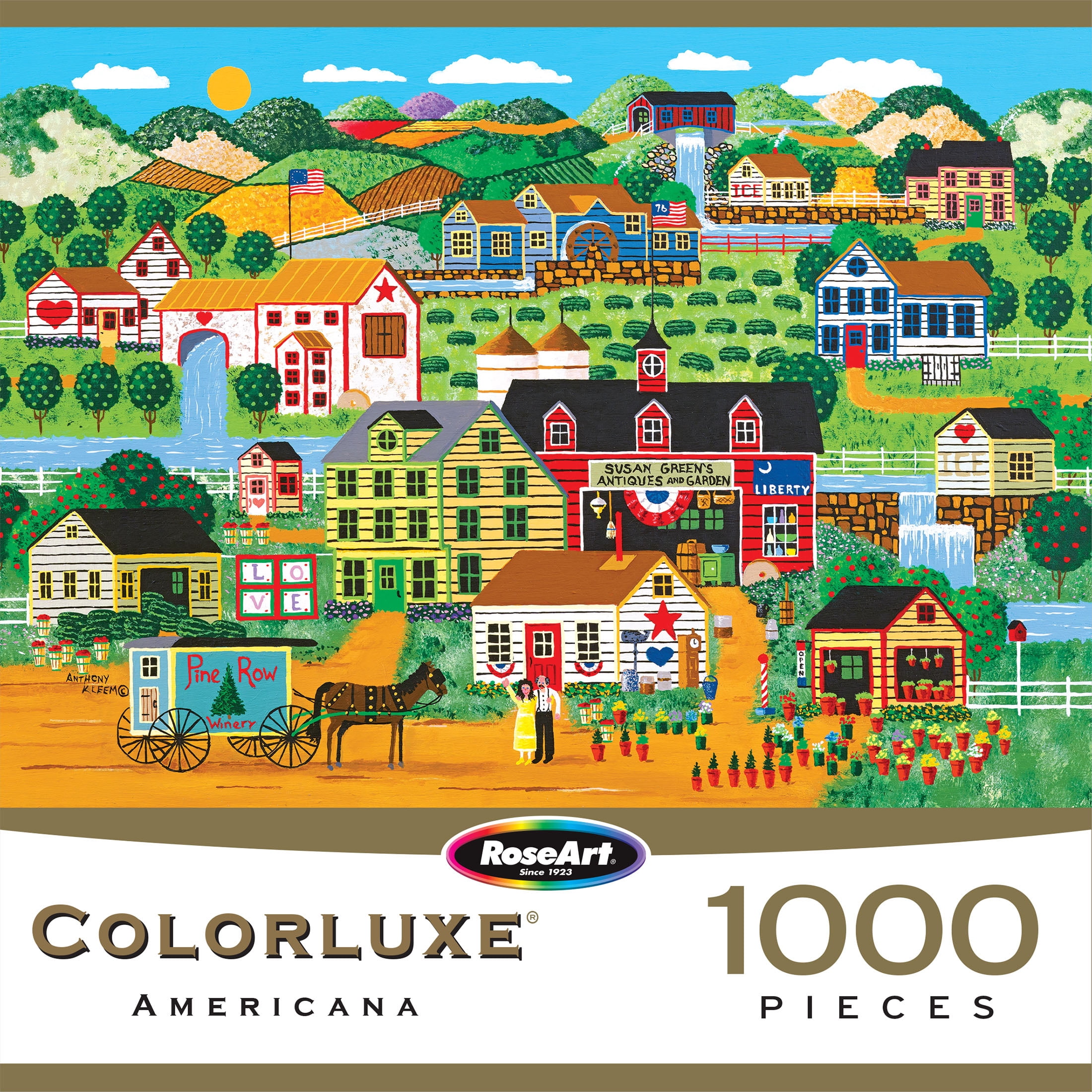 Colorluxe by RoseArt 1,000 Piece Jigsaw Puzzle Assortment
