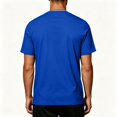 thumbnail image 3 of Mfakffe Mens Summer Shirts Big and Tall Casual T-Shirt Lightweight Short Sleeve Undershirts Athletic Crew Neck Clothes(Royal Blue,M), 3 of 5