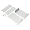 thumbnail image 2 of Aluminium Electric Box, Split Type Junction Case  Shielding Wide Use Heat Dissipation Silver  For DIY, 2 of 8