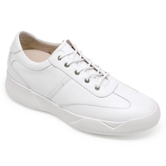 CMR CHAMARIPA Casual Shoe Lifts White Elevator Shoes For Men Height Raising Shoes 7CM / 2.76 Inches