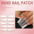 thumbnail image 3 of RAGUPEL 24Pcs Glue on Nails for Women,Crystal Embellished Square Nails,Natural and Refreshing Presson Nails for Women,Long Press on Nails for Daily Life,Dating,Party,Taking Pictures,Style2, 3 of 7