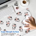 thumbnail image 4 of Long Mouse Pads for Desk,White Cow Happy Cow Pattern Desk Mats on Top Of Desks, Desk Mouse Pad Extra Large with 3mm Non-Slip Base and Stitched Edge for Gaming,Office,Work,Home 31.5"x11.8", 4 of 6