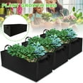 thumbnail image 3 of Elegant Choise 8 Gallon Fabric Raised Garden Reusable Square Large Grow Bag Fabric Pots Vegetable Planting Bag Pots Container with Handles for Plants Flowers Vegetables, 3 of 10