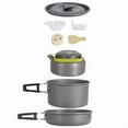thumbnail image 5 of Camping Cooking Set Camping Cookware Outdoor Cookware Set Pots Tourist Dishes Travel Portable Teapot Picnic Tableware, 5 of 7