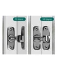 thumbnail image 2 of Door Hasp Latch 90/180 Degree Hasp Latches Sliding Door Chain Locks Security Hardware ,Easy to Use, 2 of 5