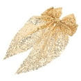 thumbnail image 2 of LYTMENT Large Gold Sequin Bow Hair Clip Women Sparkly Hair Accessories For Girls Oversized Bowknot Hairpin Headwear For Teens Hair Bows For Baby Girls Decorative Hair Clips For Party, 2 of 8