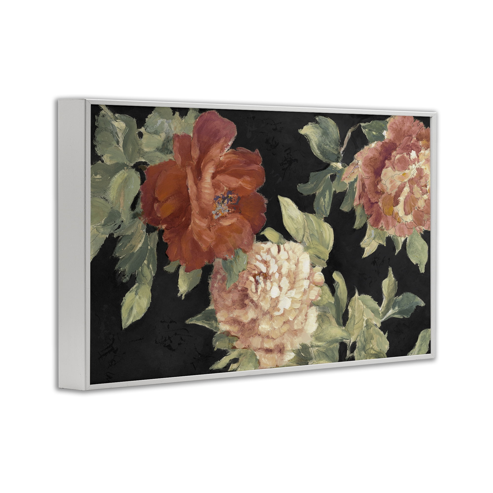 Stupell Industries Beauty of the Red Blossom White Framed Giclee Art, design by Lanie Loreth