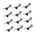 thumbnail image 1 of 12 piezas de acopladores de tren, acopladores de nudillos de gancho, accesorios profesionales para trenes HO negro, 1 of 9