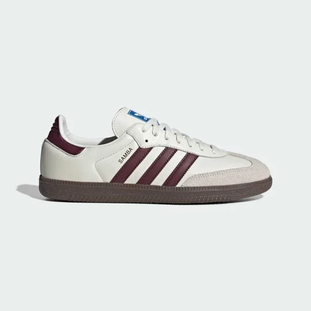Ad-id-as JR2659 Originals Samba OG Off White Maroon Men's US 4-12 Authentic