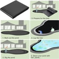 thumbnail image 6 of 3.6FT Pond Liner, 20 Mil Pond Liners for Outdoor Ponds, HDPE Pond Liner Easy Cutting Puncture Resistant, Pond Liners for Water Garden Fountain Waterfall, Koi Fish Aquaculture Pond,Black, 6 of 7
