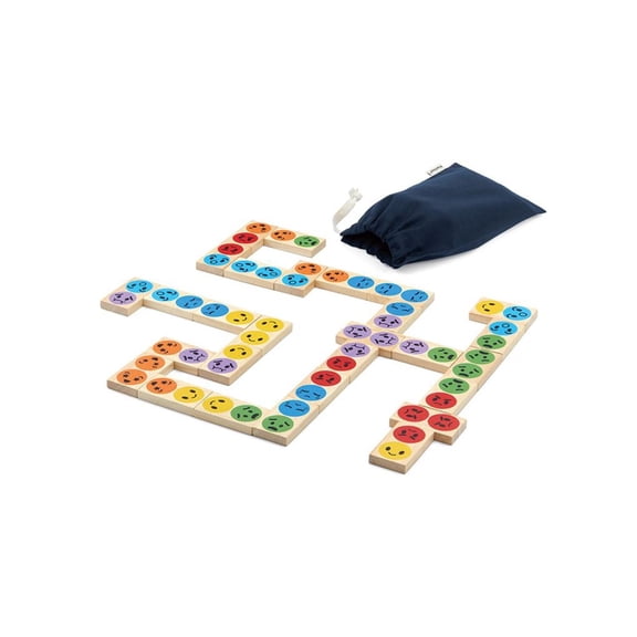 PlanToys® Mood Dominos for Montessori Inspired Social Emotional Learning | Matching, Recognition and Expression Activity | Eco Friendly Domino Game for Feelings and Communication