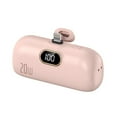 thumbnail image 2 of BotaniNest 5000mah Mini Portable Charger USB C Double Directional Fast Charging Cell Phone Portable Power LCD Display Battery Pack For IPhone, 2 of 5