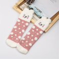 thumbnail image 4 of Yuanlong Womens Socks Autumn Winter Cartoon Printed Fuzzy Thicken Knitted Mid Tube Socks Lady Cute Fashion Thermal Socks, 4 of 4