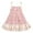 Pink Beige Flower, variant on Girls Dress Rainbow Smocked Halter Children Clothing 9-10