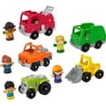 thumbnail image 1 of Fisher-Price Little People Juego de vehículos de actividades para niños pequeños con 10 juguetes para juegos de simulación preescolares para niños a partir de 1 año, 1 of 5