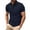 Navy^, variant on Jjayotai Men's George Shirts Moisture Wicking, Mens Summer Casual Tops, Solid Color Sportwear Shirt, 3 Button Short Sleeve Lapel Tops, Men's Athletic Shirts & Tees