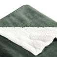 thumbnail image 4 of Eddie Bauer Signature Solid Green Ultra Soft Plush Fleece Full/Queen Blanket, 4 of 8