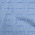thumbnail image 1 of oneOone Viscose Jersey Medium Blue Fabric Abstract Sewing Fabric By The Yard Printed Diy Clothing Sewing Supplies 60 Inch Wide, 1 of 5