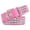 Pink, variant on Punk Style Studded Belt Square Rivets Adjustable Straps Rock Waistband Women Gothic Scene Accessories