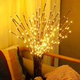 thumbnail image 1 of Lámpara decorativa XCF con 20 LEDs 76 cm color blanco cálido funciona con pilas, 1 of 4