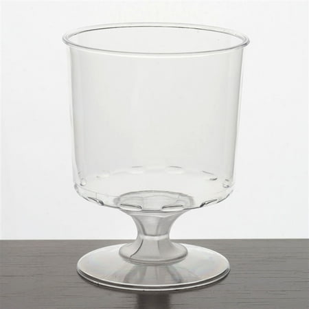 12 Pack Clear 6oz Elegant Design Plastic Disposable Wine Glass (Best Wine Cellar App Android)