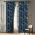 thumbnail image 6 of Vargottam Tree Landscape Design Blackout Curtains - Set of 2 Panels, 42 x 108 Inches Each - Light Blocking & Thermal Insulated Drapes with Grommet Top for Bedroom & Living Room - Blue, 6 of 9