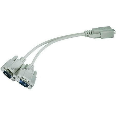 UPC: 0844660046400 | Monoprice RS232 Serial Mouse or Monitor Splitter Cable – (1)DB9 Female to (2) DB9 Male – Serial Data Transfer Cable for Mouse  Monitor  Video Device – First End: 1 x DB-9 Female Serial – Sec