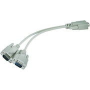 Monoprice RS232 Serial Mouse or Monitor Splitter Cable - (1)DB9 Female to (2) DB9 Male - Serial Data Transfer Cable for Mouse, Monitor, Video Device - First End: 1 x DB-9 Female Serial - Sec