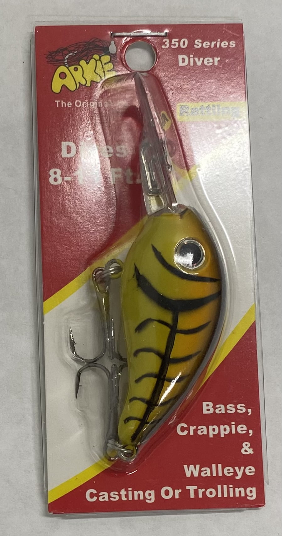 Arkie Lures 350 Series Crankbait Fishing Lure, Missouri Craw
