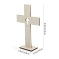 thumbnail image 2 of DEEPCRAFF 10pcs Decorative Crosses for Desk Multi Wood Centerpieces for Baptism, 2 of 8