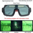 thumbnail image 2 of Gafas de soldador con oscurecimiento automático solar, protección para soldadura con lentes de policarbonato ajustables y protección contra arco eléctrico., 2 of 12