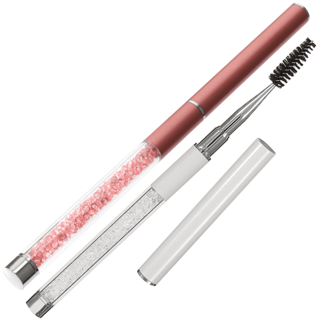 LEEYNEER Brush Eye Lash Brow Eyelash Mascara Applicator Tool Spoolie Wands Extensions Makeup Cap Wand Eyebrow Eyebrows