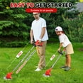 thumbnail image 2 of Cordless Weed Eaters, Electric Grass Trimmer & Edger, Tanbaby 6 inch 3-in-1 Weed Wacker Kit, 2000mAh Battery Powered Weed Wacker for Trimming and Edging, 2 of 5