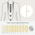 thumbnail image 4 of KEZEF 18k Gold Plated 925 Sterling Silver Chain Necklace, 2mm, Italian Curb Figaro Singapore, 14-42 inch, 4 of 7