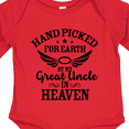 thumbnail image 4 of Inktastic Handpicked for Earth by My Great Uncle in Heaven Boys or Girls Long Sleeve Baby Bodysuit, 4 of 5