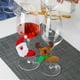 thumbnail image 5 of Copas De Vino De Navidad De 6 Uds., Decoración De Muñeco De Nieve, Alce, Papá Noel, Adornos Navideños Para La Cena De La Mesa Del Hogar Advancent HA044572-02, 5 of 6