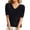 Black, variant on Womens Summer V Neck T Shirts Casual Short Sleeve Flowy Tops Loose Fit Basic Tees Cute Lightweight Blouses 2026 Trendy Spring Outfits Clothes, Blue, M