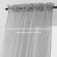 thumbnail image 2 of Solid Sheer Window Drapes, (Set of 2) Multipurpose Sheer Curtains, 40 X 84, Silver, 2 of 5