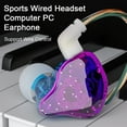 thumbnail image 4 of Lifetechs Wired Earphone with Micphone 10mm Moving Coil Heavy Bass Stereo Surround Support Wire Control Music And Calling 3.5mm Jack In-ear Earphone Sports Gaming Headphone Fashion Accessories, 4 of 8