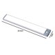 thumbnail image 3 of Paquete de 2 luces debajo del gabinete Sensor de movimiento Luz de armario Batería recargable inalámbrica Luces LED magnéticas ultradelgadas para gabinetes para cocina, cajón, esta, 3 of 3