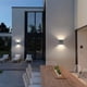 thumbnail image 4 of Apliques de pared LED de 6 W, 2 unidades, para interior y exterior, iluminación regulable, aluminio, blanco natural, IP65, apliques de pared modernos, gris oscuro, 4 of 5
