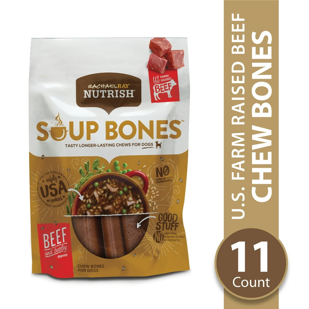 Rachael Ray Nutrish Soup Bones Dog Treats, Real Beef & Barley Flavor