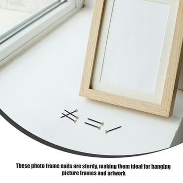 WHAMVOX 50pcs Strong Nails for Hanging Pictures Frames Decorative Mini Nails for Picture Poster